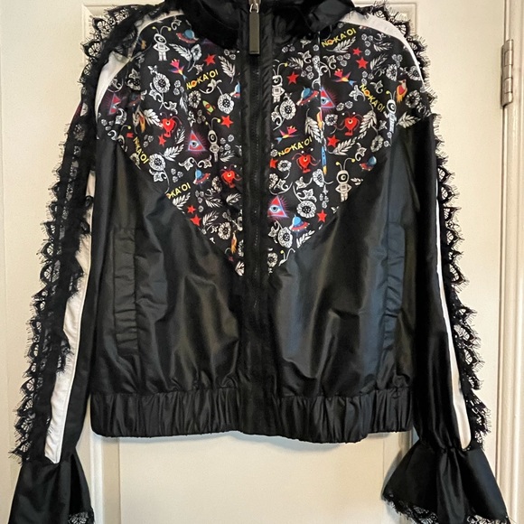 NO KA OI "Knockout" printed track jacket with lace. - Picture 7 of 7